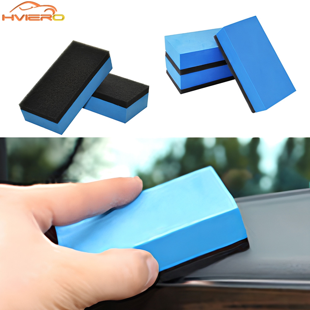 Car Wax Ceramic Coating - 自動車用セラミックコーティングスポンジ,自動車用ガラス,ナノワックスコート,アプリケーター,吸引パッド,ソフト研磨,洗浄,5個,10個