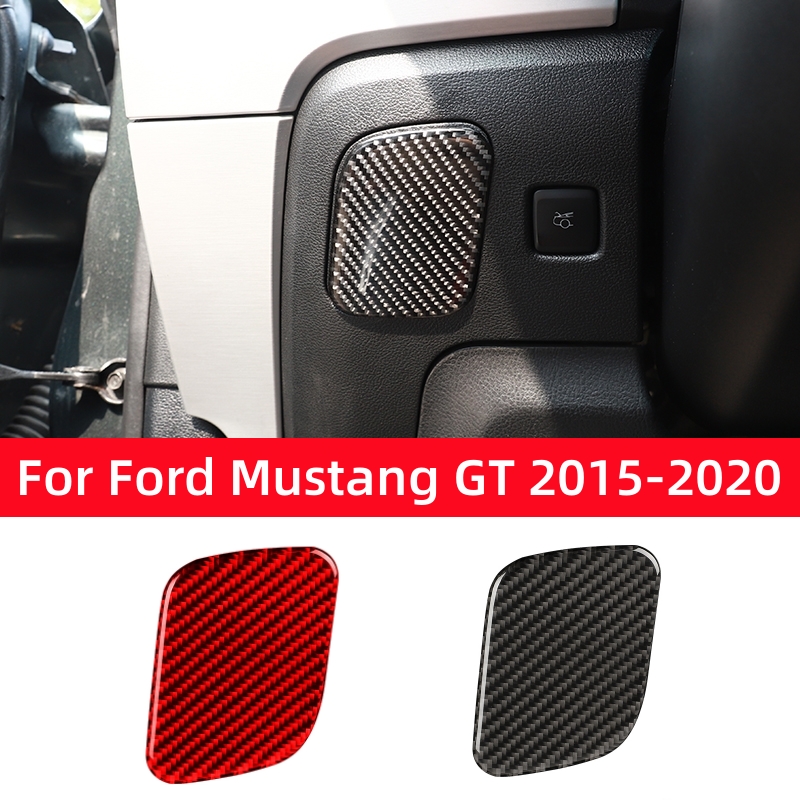 Interior Detailing Kit - フォードマスタング GT 2015-2021 カーボンファイバー車のメインドライバー収納ボックス装飾カバーステッカーデカール車のインテリアアクセサリー