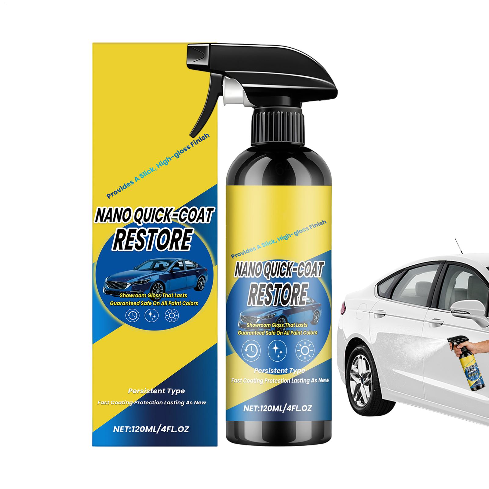 Car Wax Ceramic Coating - 120ml 車用セラミックコーティングスプレー ナノシーラント クイックディテーラースプレー 車のディテーリング用 高光沢シャインコート