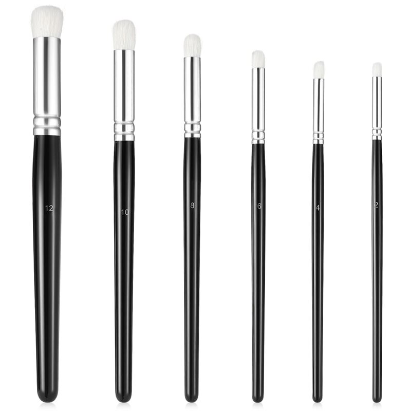 Detailing Brush Set - AT02-プロフェッショナル向け詳細なアートワーク用ミニチュアペイントブラシセット、人間工学に基づいたハンドル付き6サイズ
