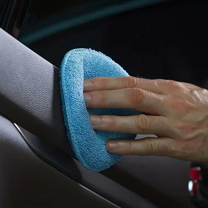 Wax Applicator Pad - 超ソフトマイクロファイバーワックスパッド5個 - 滑らかな仕上がり、簡単なワックス塗布のための優しい車磨きスポンジ