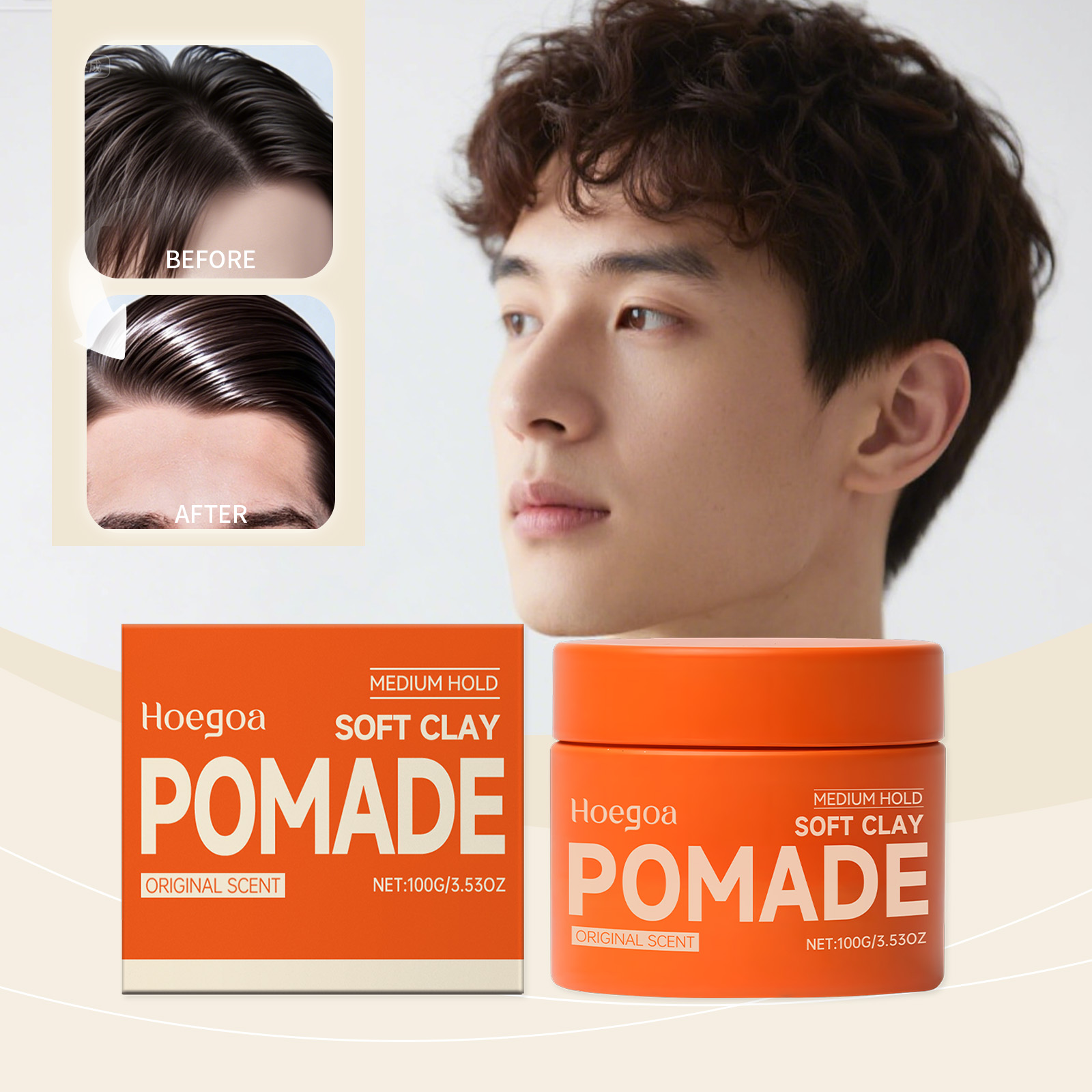 Clay Bar Lubricant - オリジナルヘアワックス 長持ちヘアジェル メンズ 強力キープ ヘアスタイル仕上げ ヘアスタイリングクレイ