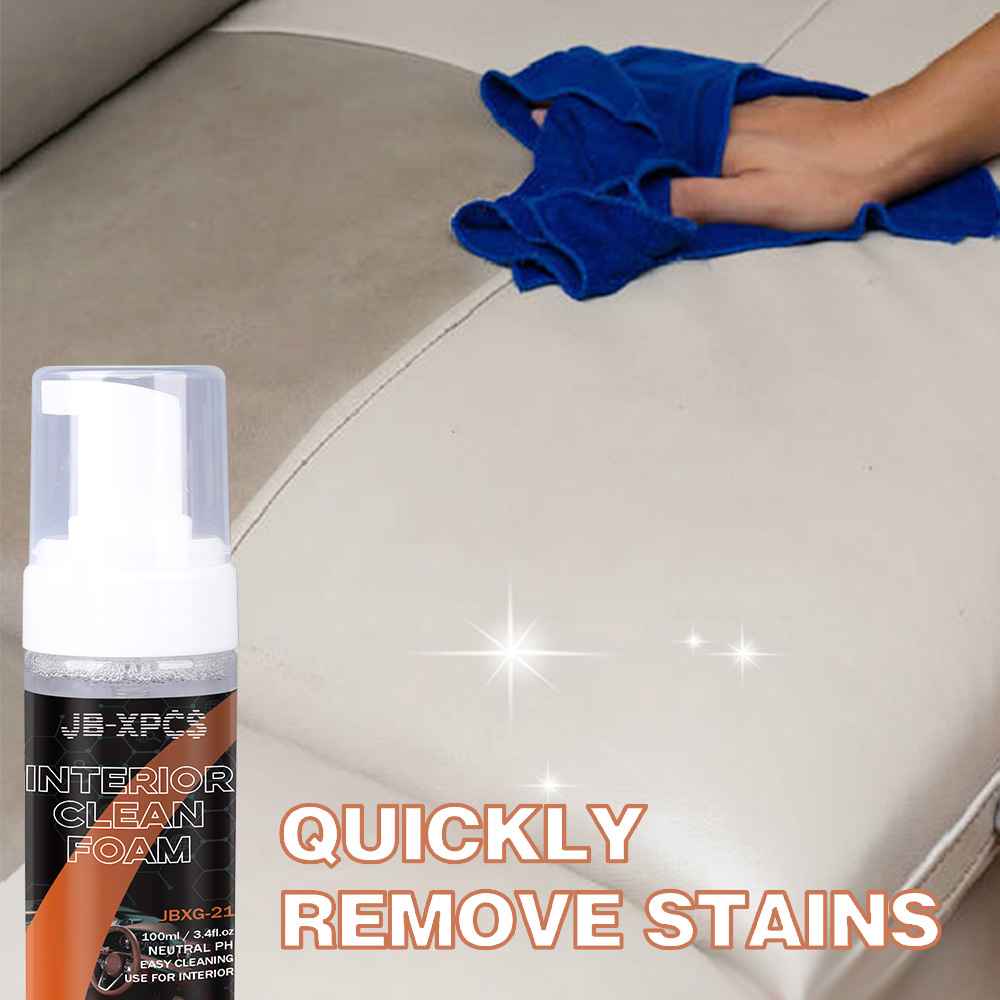 Leather Cleaner Interior - 車内清掃用インテリアパーツ ダッシュボード液体レザー仕上げ ステアリングホイール用 ホームソファ用スプレーフォームクリーナー XG-21