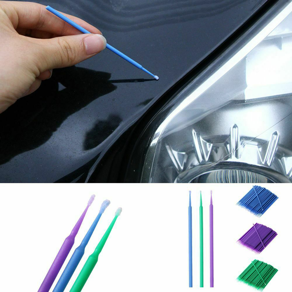 Detailing Brush Set - 使い捨ての口紅,車のデタンリングブラシ,自動車の修理ツール,100個のセット。