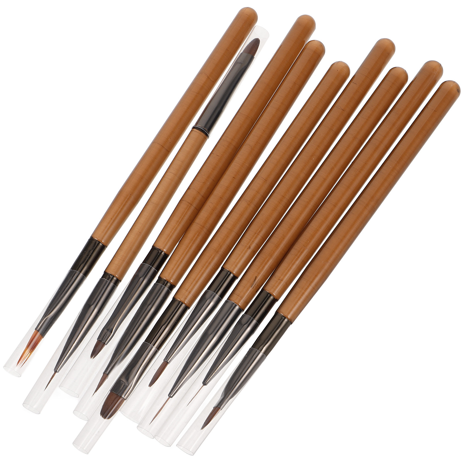 Detailing Brush Set - 1 セット多機能ネイルアートブラシセットソフト毛精密ツールネイルペイントディテールワークマニキュアデザインジェルポリッシュ用