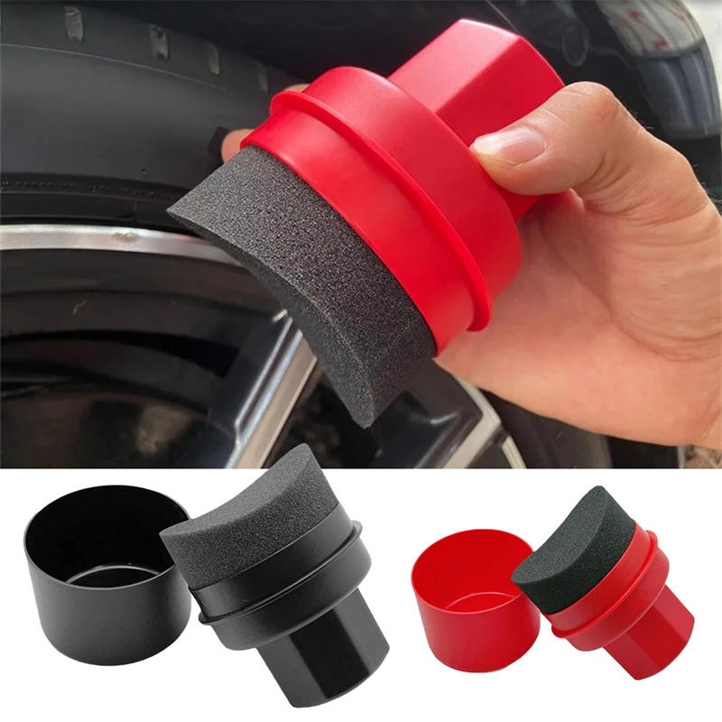 湾曲した車のタイヤワックスがけスポンジ蓋付き自動車ディテール - Wax Applicator Pad のレビューと価格