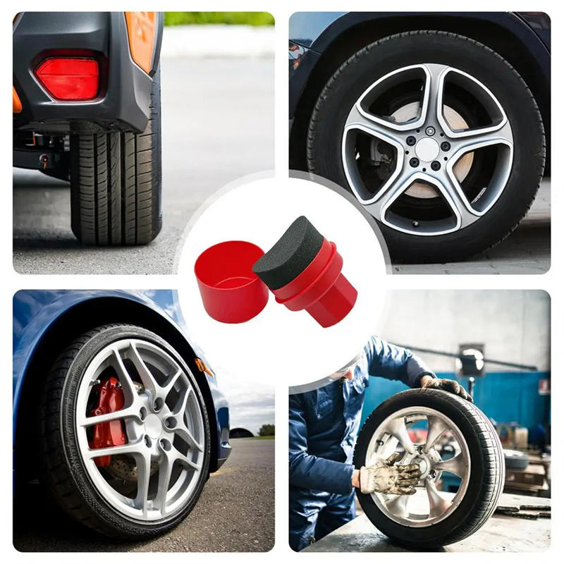 湾曲した車のタイヤワックスがけスポンジ蓋付き自動車ディテール - Wax Applicator Pad のレビューと価格