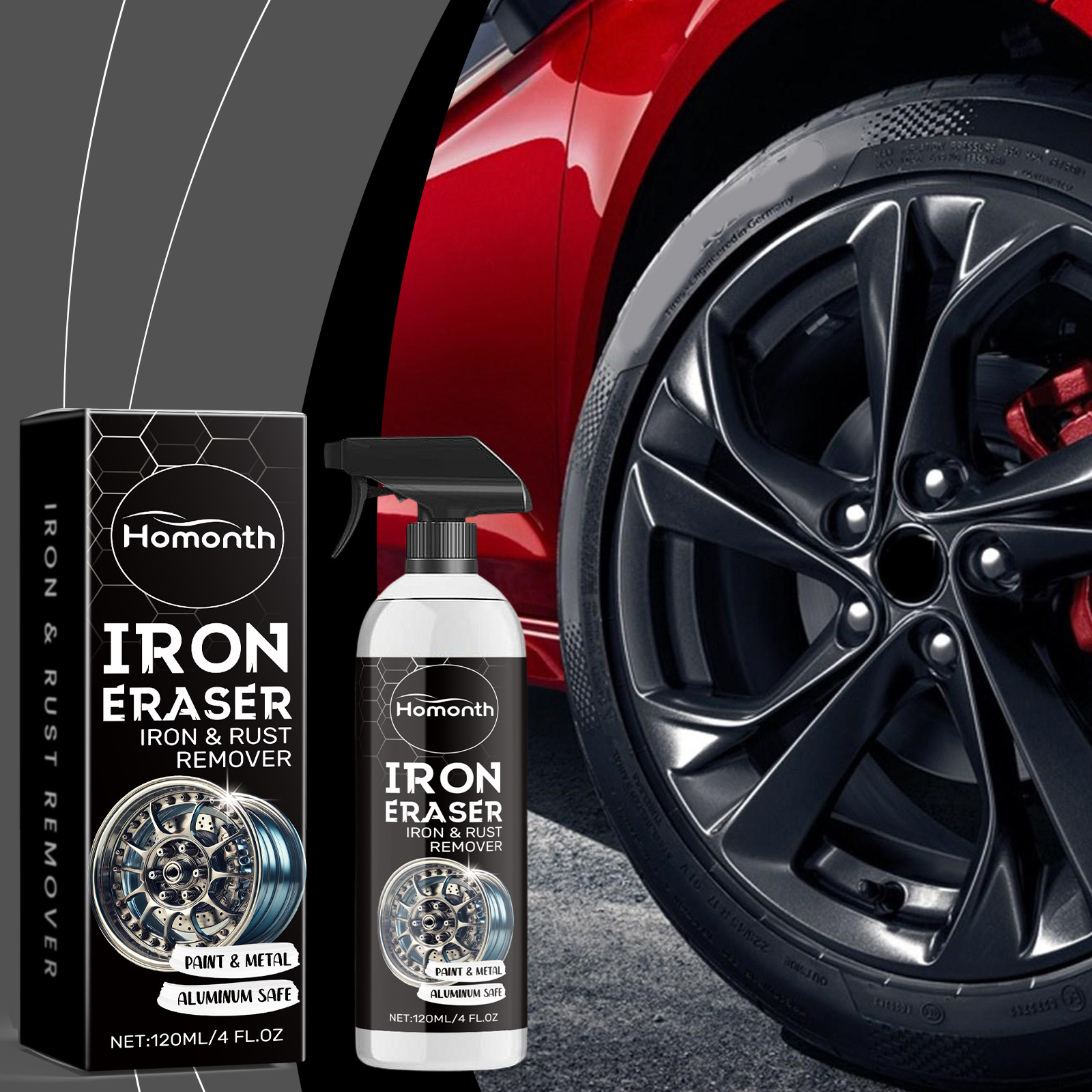 車のホイール錆除去スプレー 合金リムとタイヤの汚れに効果的な - Wheel Cleaner Alloy のレビューと価格