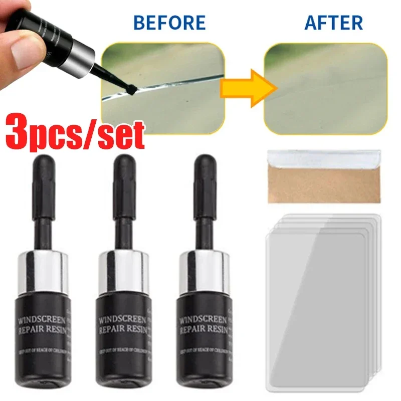 車のガラス傷修復液剤セットフロントガラス窓ガラスナノスクラッ - Glass Cleaner Streak のレビューと価格