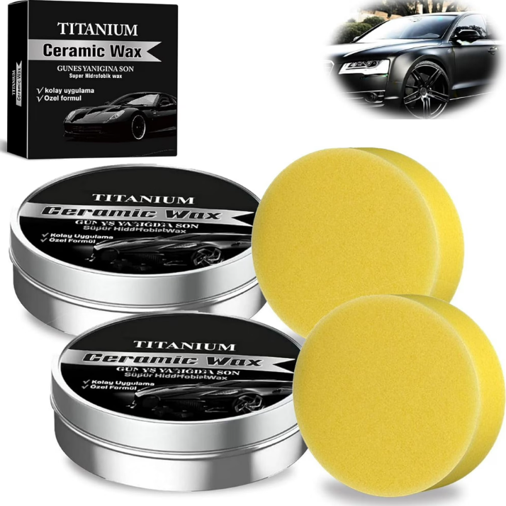 チタンセラミックワックスカーコーティング研磨クリームセット自 - Car Wax Ceramic Coating のレビューと価格