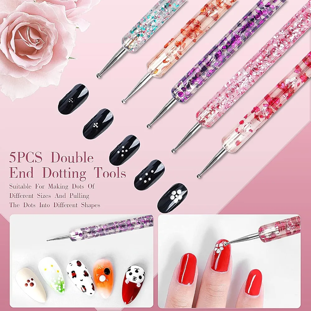 32本入りネイルアートブラシ、アクリルブラシ、初心者向けライ - Detailing Brush Set のレビューと価格