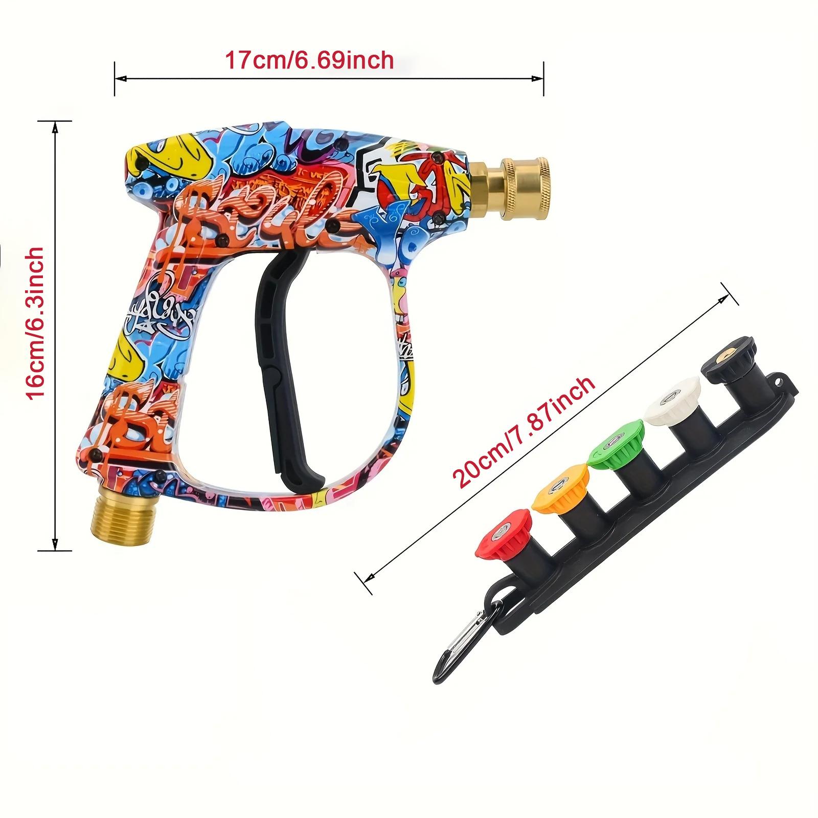 4350PSI 高圧水鉄砲 グラフィティデザイン付き、1L  - Pressure Washer Foam Gun のレビューと価格