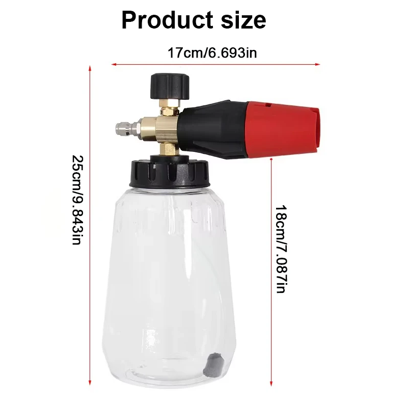 高圧PAフォームキャノン 調整可能なフォームスプレーヤー ス - Pressure Washer Foam Gun のレビューと価格
