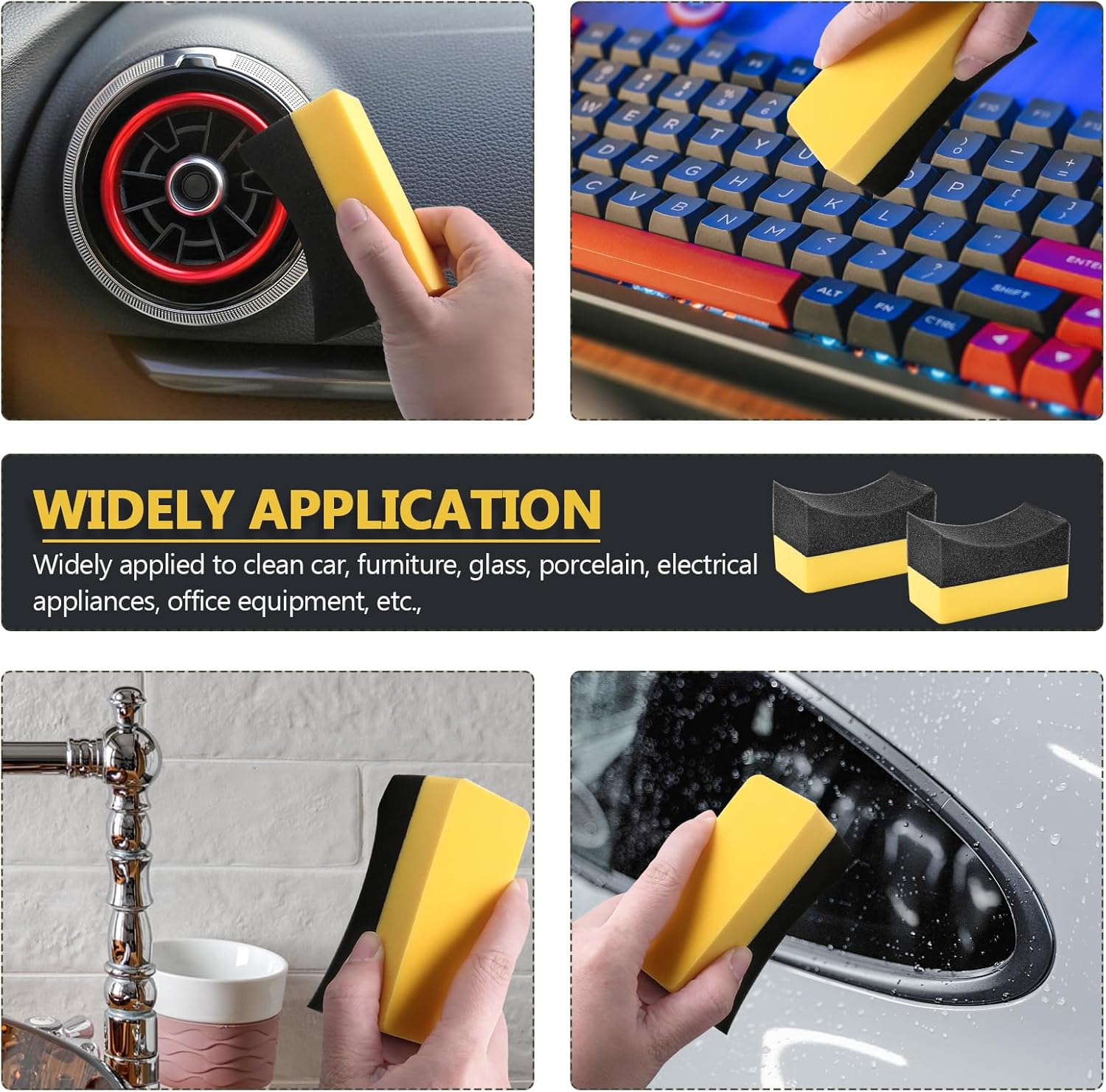 自動洗浄スポンジブラシワックスアプリケーターパッド車用ワック - Wax Applicator Pad のレビューと価格