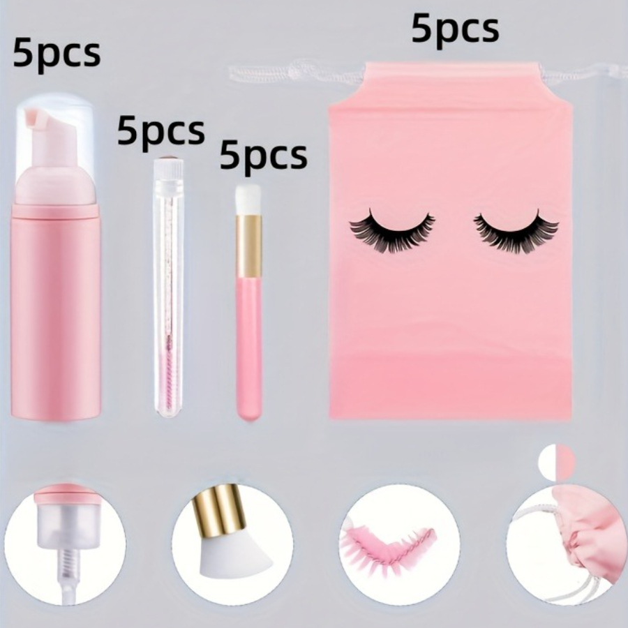 20個入りまつげケアキット - フォームポンプ5個 + ディ - Detailing Brush Set のレビューと価格