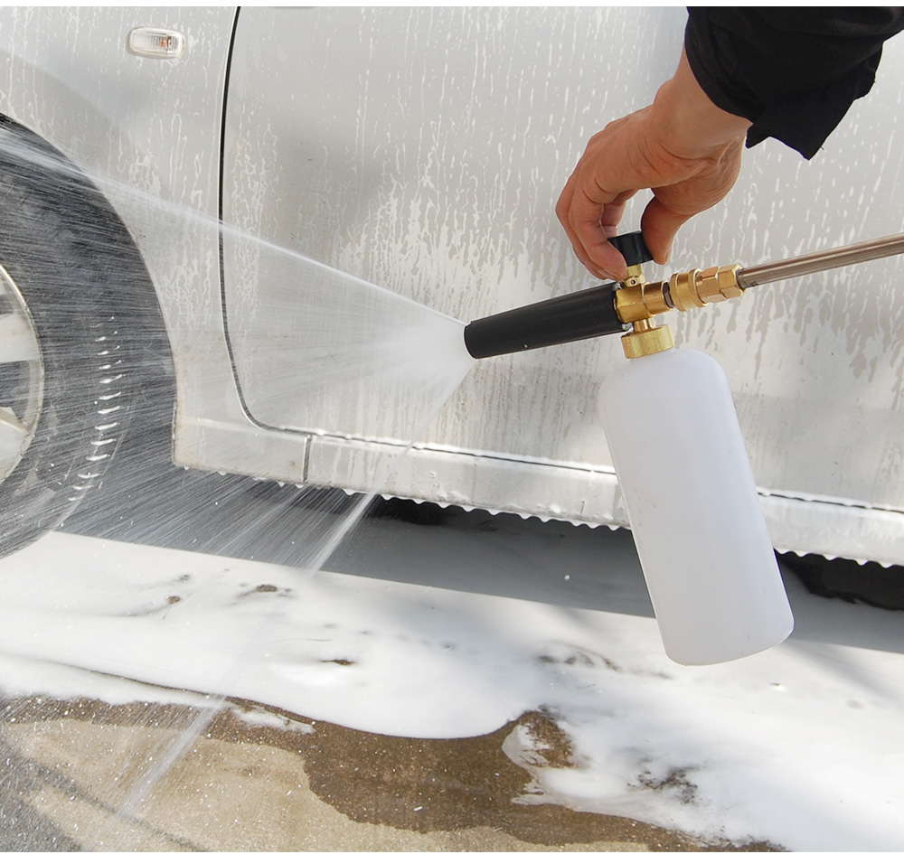 高圧洗浄機ガン+スノーフォームキャノンセット アルミ製スプレ - Pressure Washer Foam Gun のレビューと価格