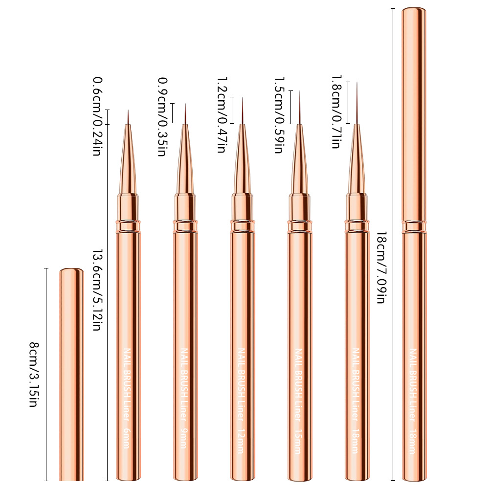 1/3/5 個ネイルアートライナーブラシセット超細い先端で詳 - Detailing Brush Set のレビューと価格