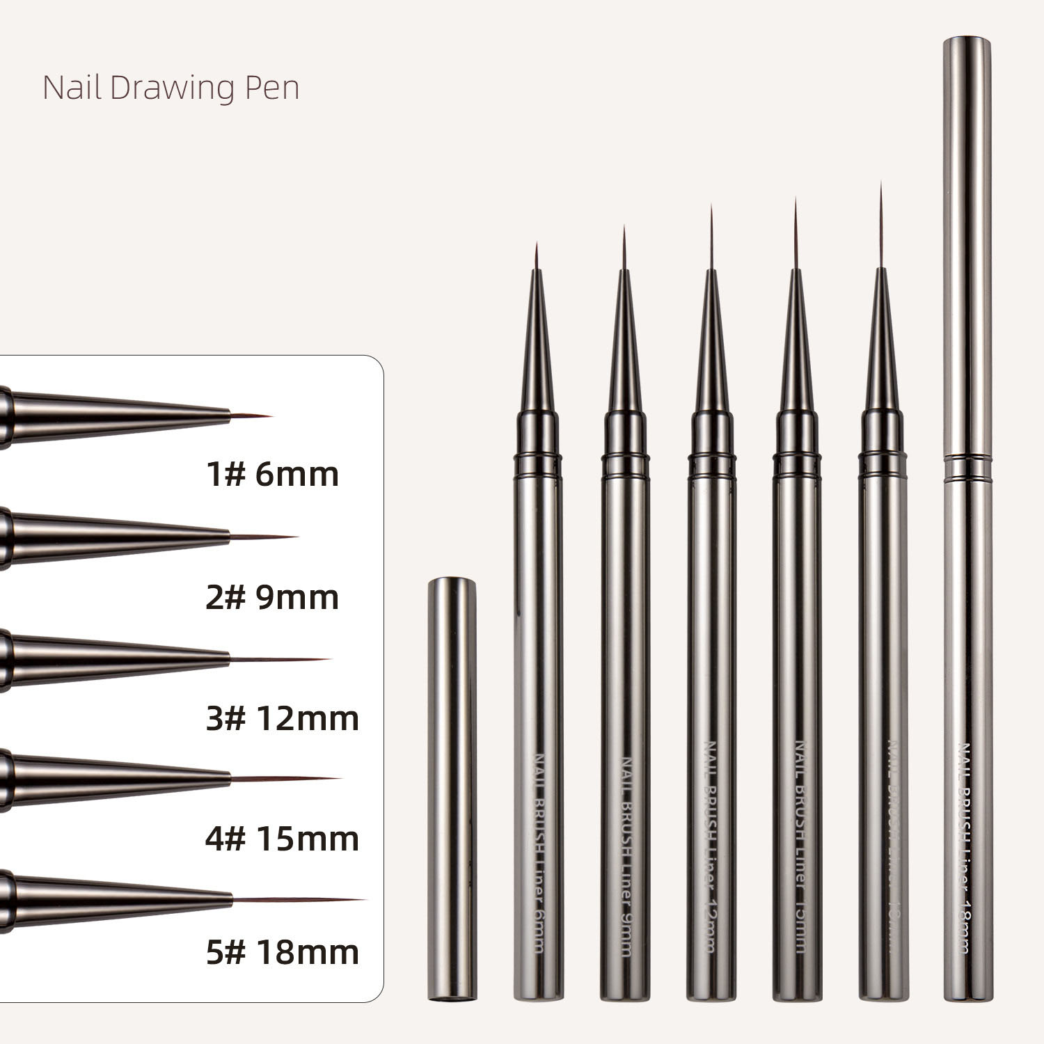 1/3/5 個ネイルアートライナーブラシセット超細い先端で詳 - Detailing Brush Set のレビューと価格