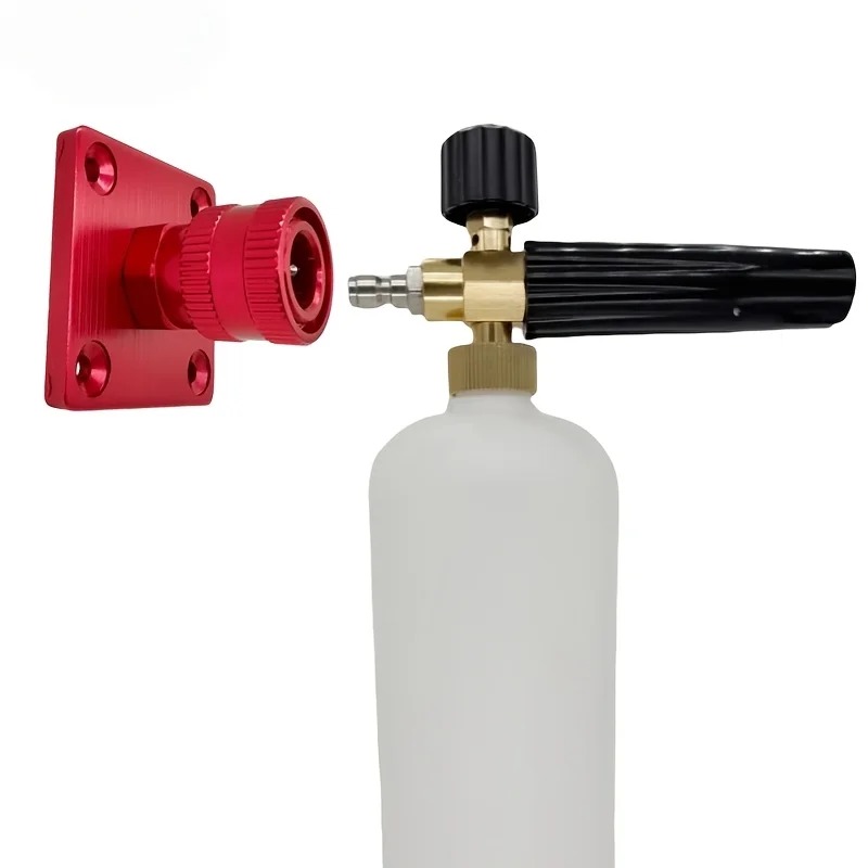 1/4クイックコネクトフォームキャノン壁掛けブラケットアルミ - Foam Cannon Car Wash のレビューと価格