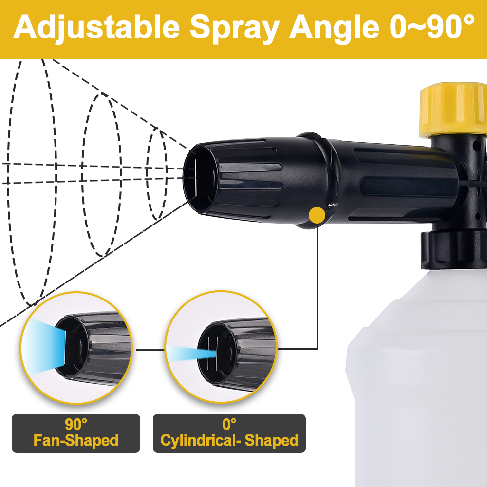 高圧泡スプレー,石鹸を洗浄するための発泡体ガン,石鹸なし,洗 - Pressure Washer Foam Gun のレビューと価格