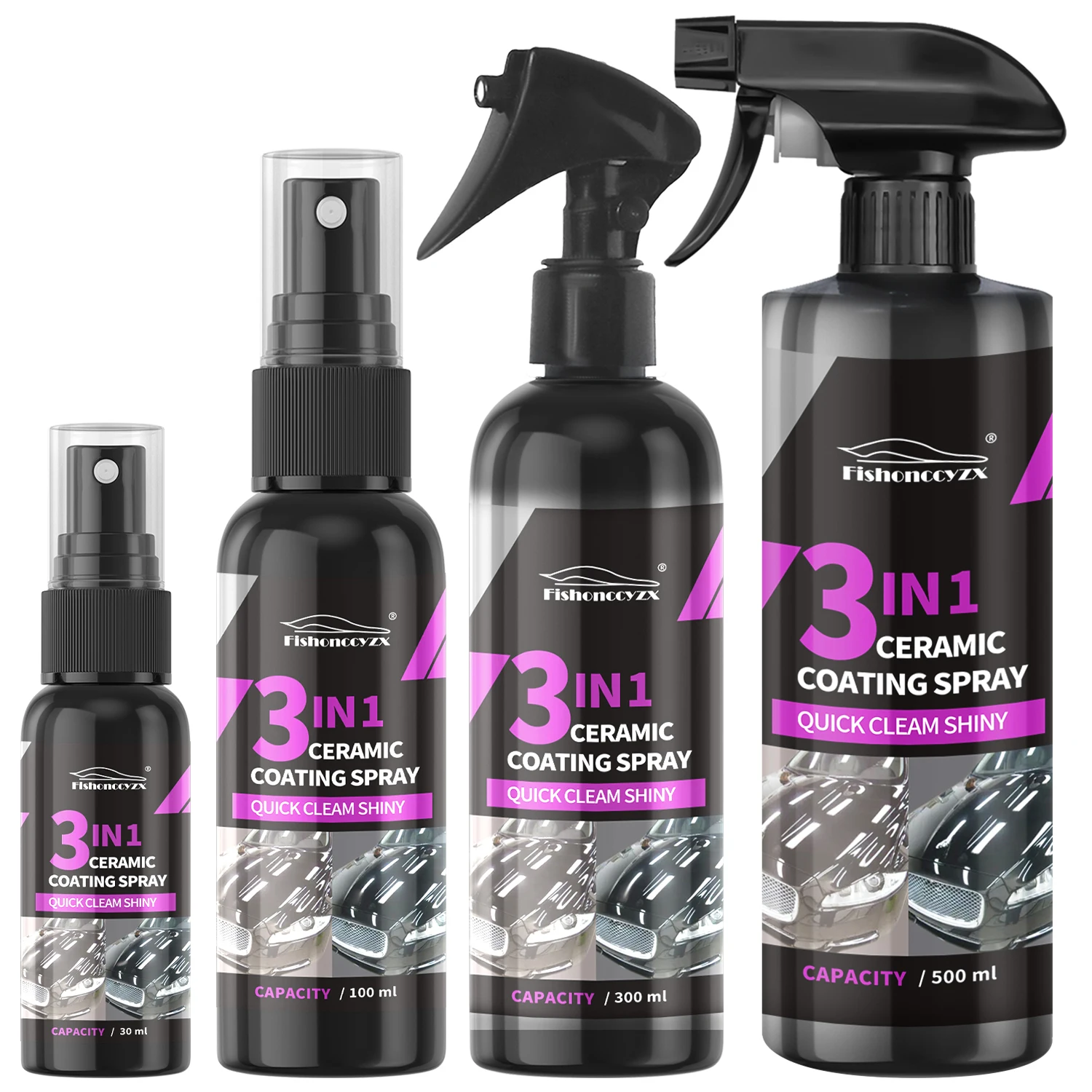 3 in 1 車用セラミック液体コーティングスプレー ナノク - Car Wax Ceramic Coating のレビューと価格