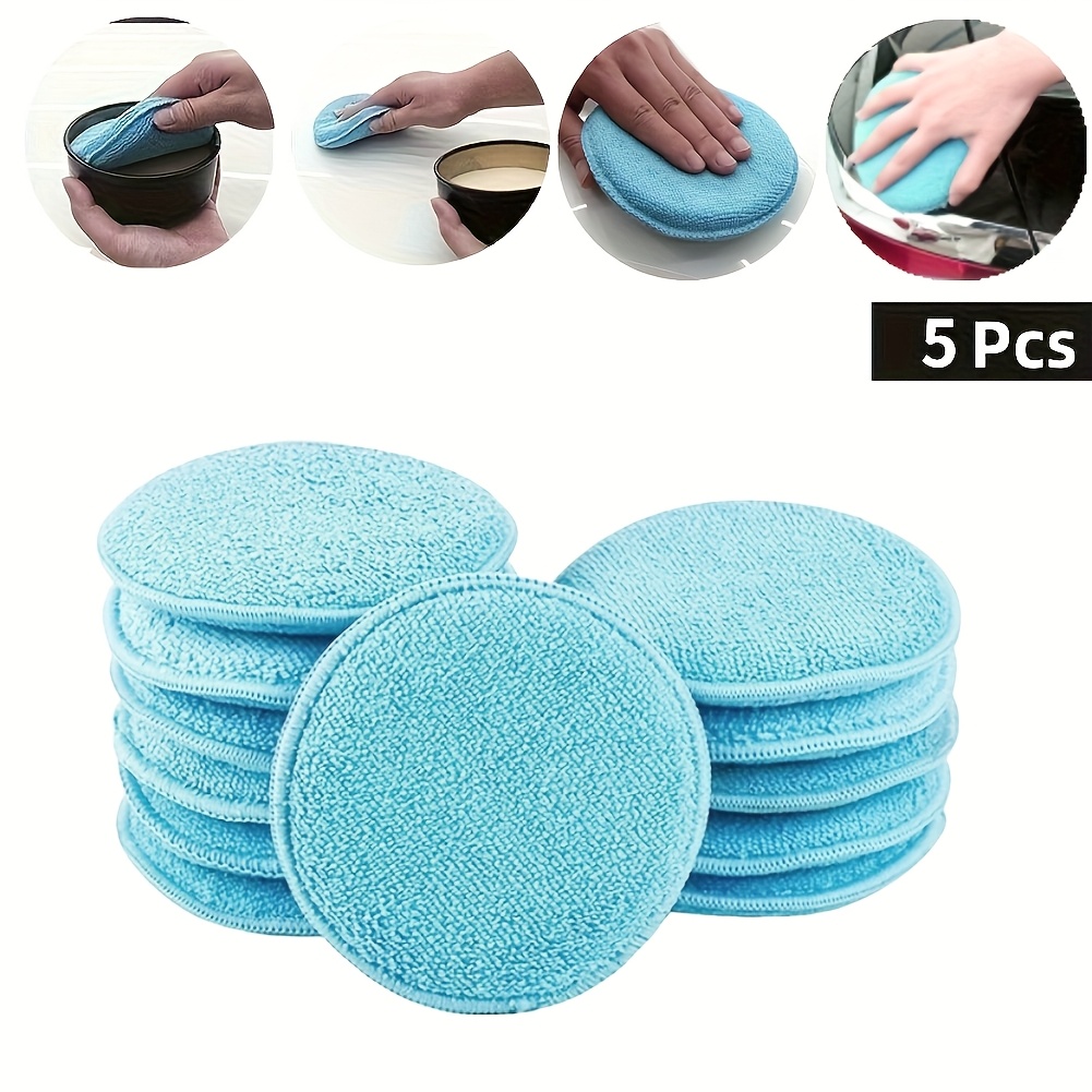 超ソフトマイクロファイバーワックスパッド5個 - 滑らかな仕 - Wax Applicator Pad のレビューと価格