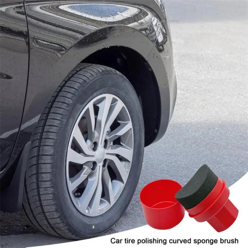 カーブドタイヤ研磨スポンジ（カバー付き）再利用可能なタイヤワ - Wax Applicator Pad のレビューと価格