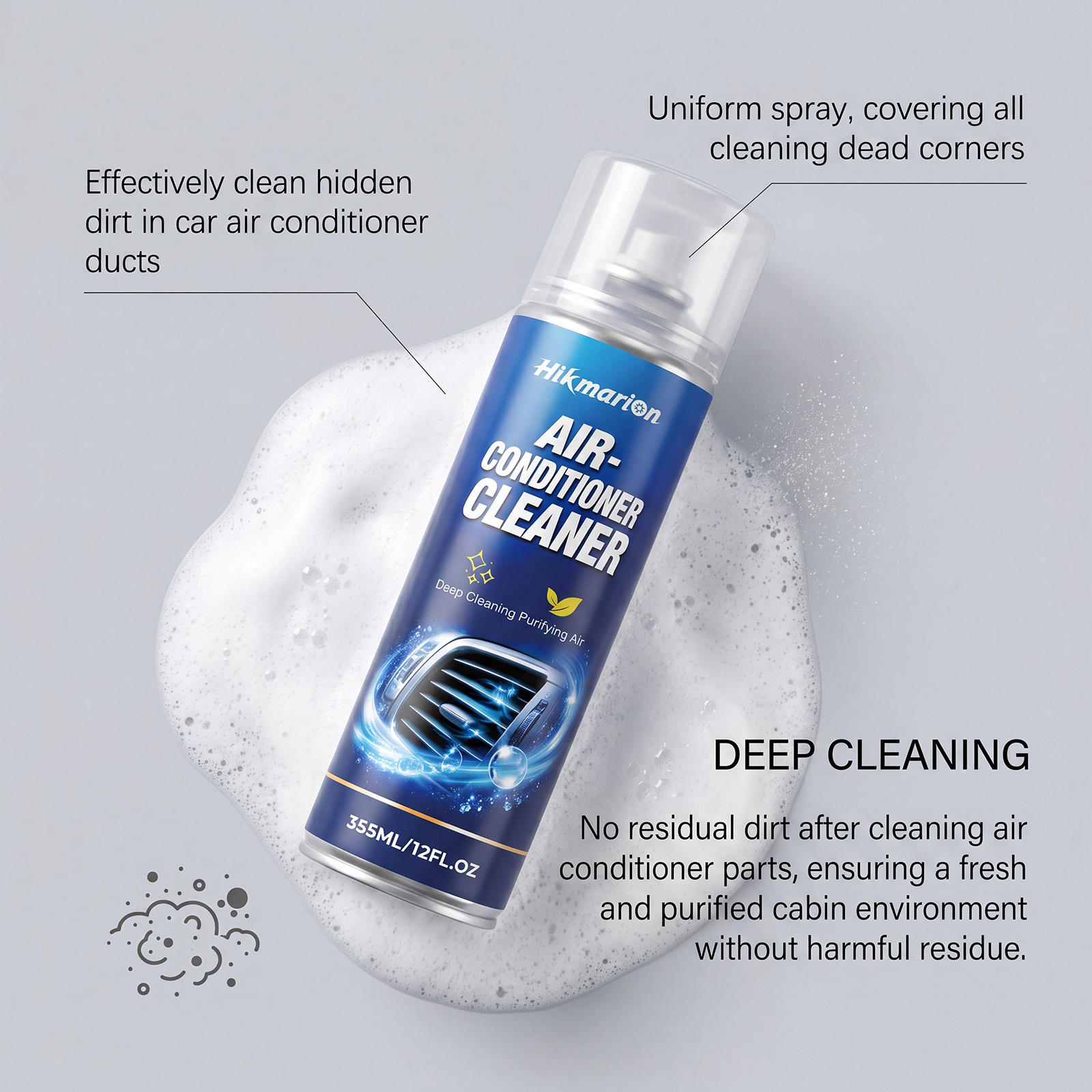 車のエアコンクリーナースプレー、ほこりや汚れを素早く除去、防 - Odor Eliminator Car のレビューと価格