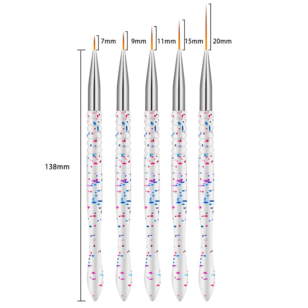 5本セット プロ仕様 ネイルアートライナーブラシセット ジェ - Detailing Brush Set のレビューと価格