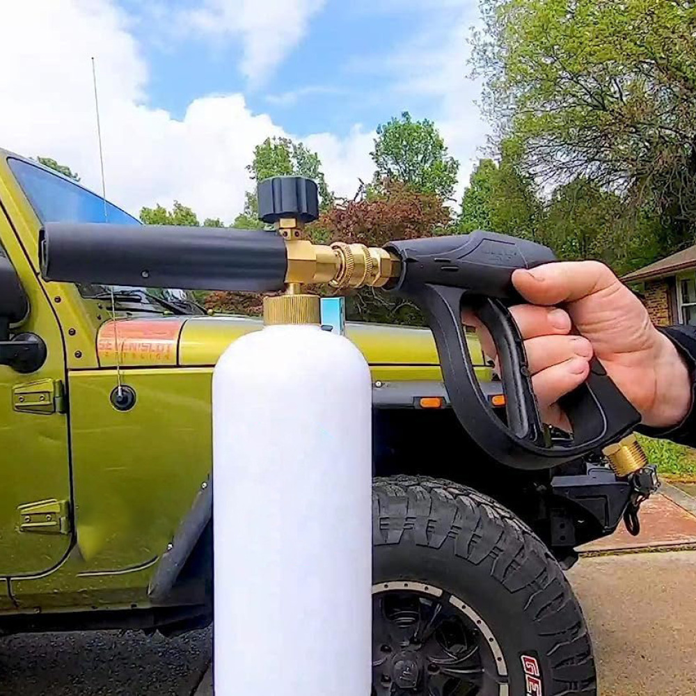 調整可能な洗車用フォームランス、高圧洗浄機用ソープスプレーヤ - Foam Cannon Car Wash のレビューと価格