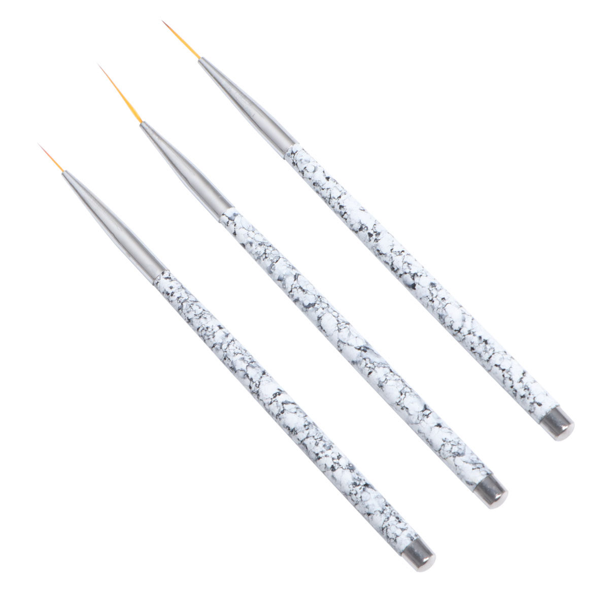 3本セット ネイルアートライナーブラシセット ナイロン毛 先 - Detailing Brush Set のレビューと価格