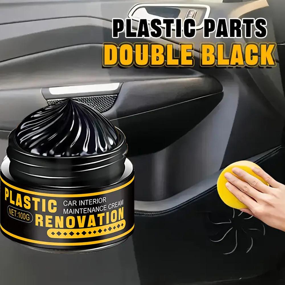 プラスチックコーティング修復ペースト 長持ちする黒光沢＆ホワ - Leather Cleaner Interior のレビューと価格
